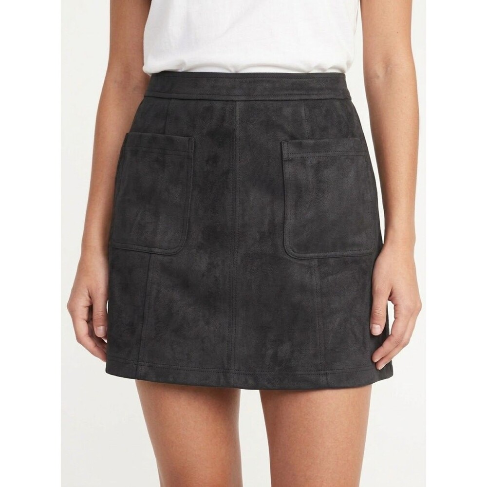Old Navy Faux Suede Pencil Skirt Womens Size 4